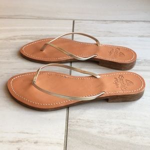 J. Crew Il Sandalo di Capri Leather Flip Flops
